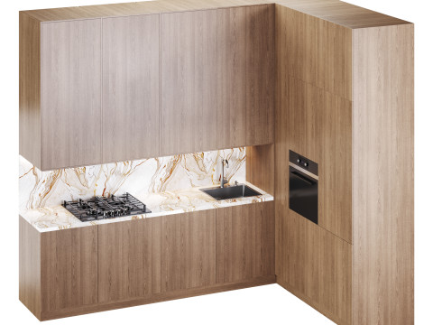 Modern kitchen 34 Modèle 3D