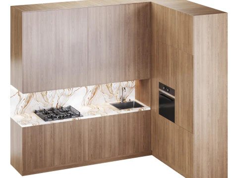 Modern kitchen 34 3D Model