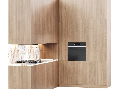 Modern kitchen 34 3D Model