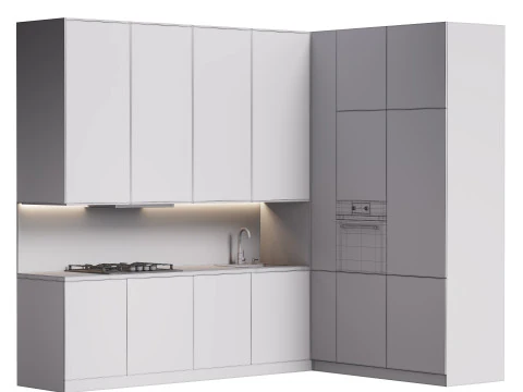 Modern kitchen 34 3D Model