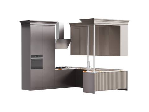 Modern kitchen 35 3D मॉडल