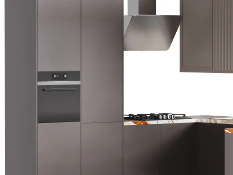 Moderne keuken 35 3D Model