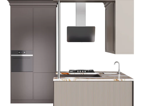 Moderne keuken 35 3D Model