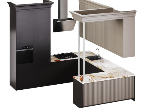 Modern kitchen 35 3D Model