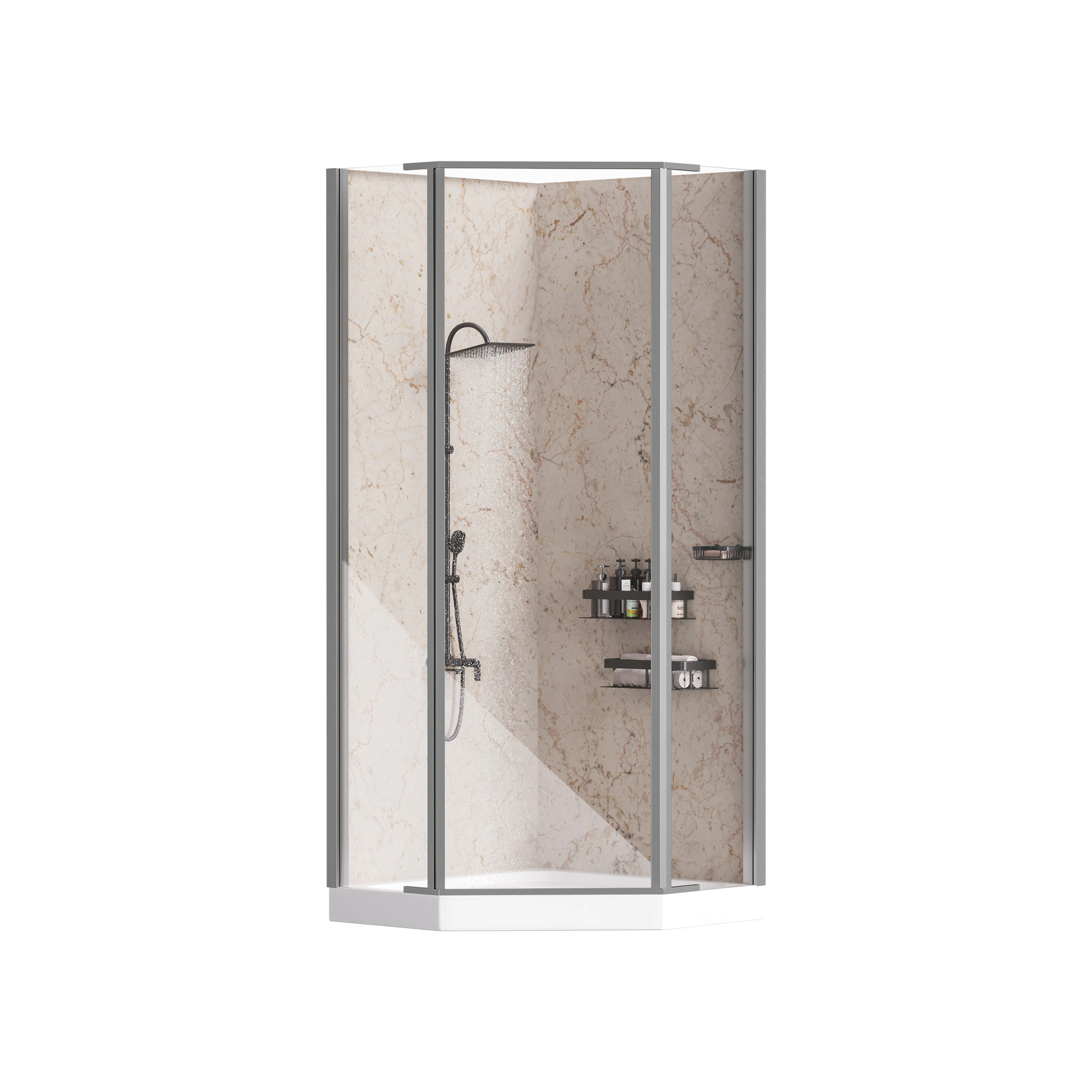 Cabine de duche 01 Modelo 3D .c4d .max .obj .3ds .fbx .stl .blend 