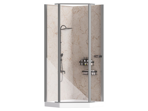 Shower cabin 01 Modelo 3D
