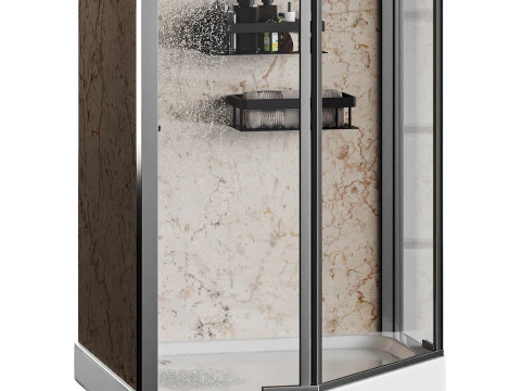 Cabine de duche 01 Modelo 3D