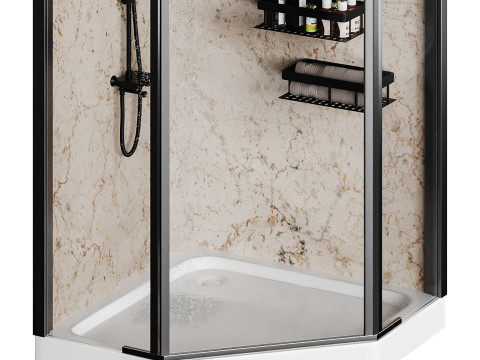 Shower cabin 01 3D मॉडल