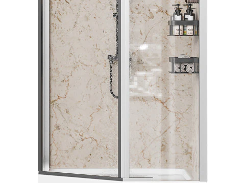 Cabine de duche 01 Modelo 3D