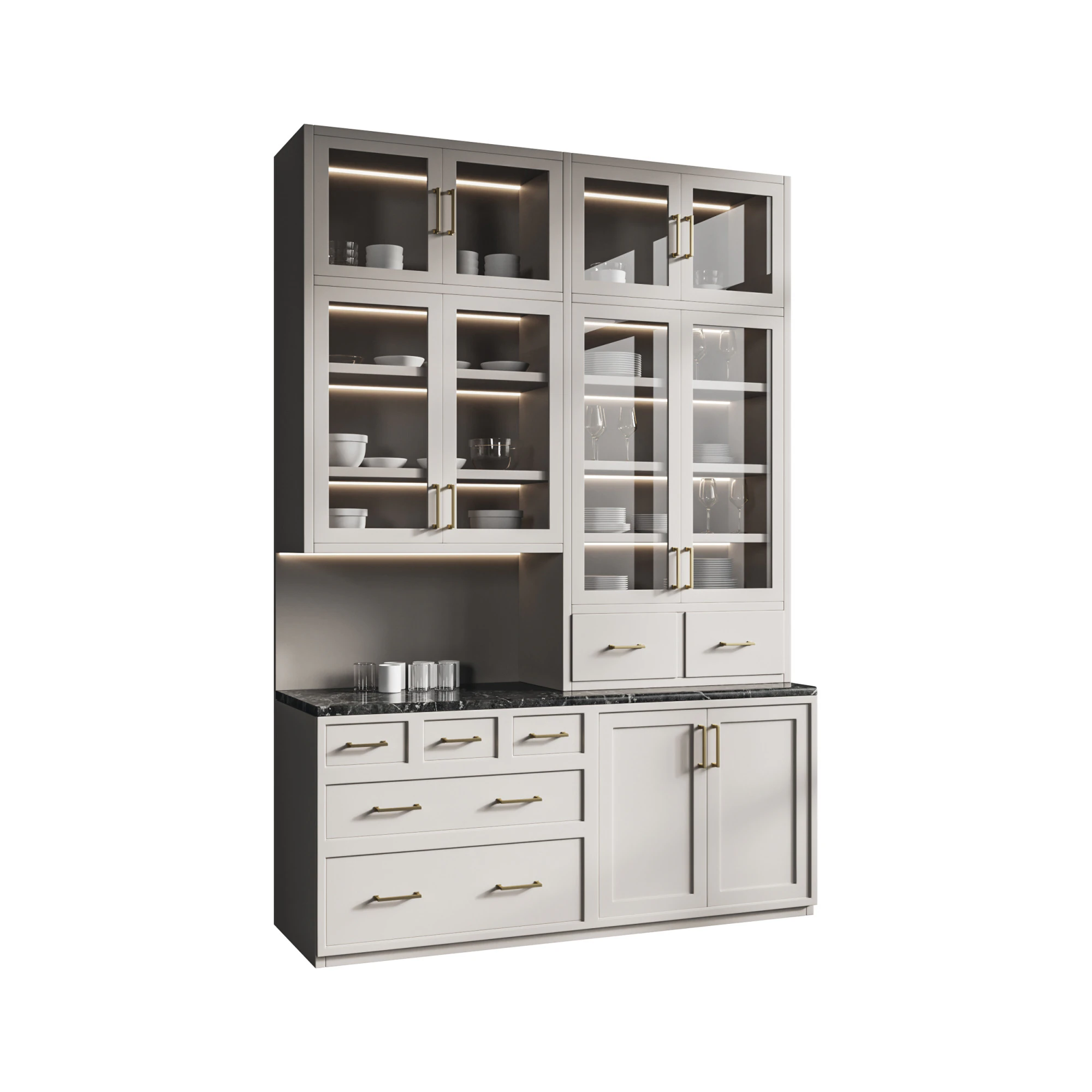 Kitchen furniture 1 3D Model .c4d .max .obj .3ds .fbx .stl .blend 
