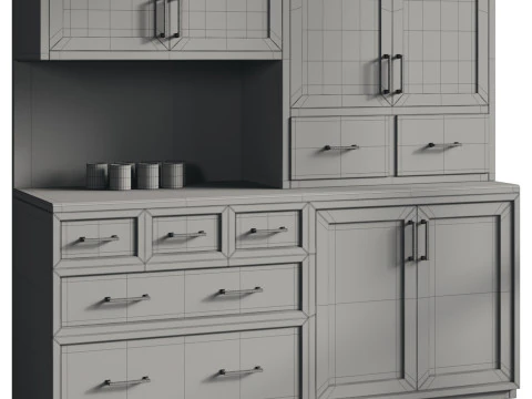 Kitchen furniture 1 3D Model