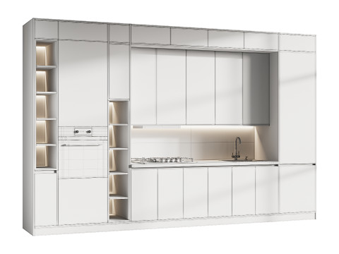 Modern kitchen 07 Modelo 3D