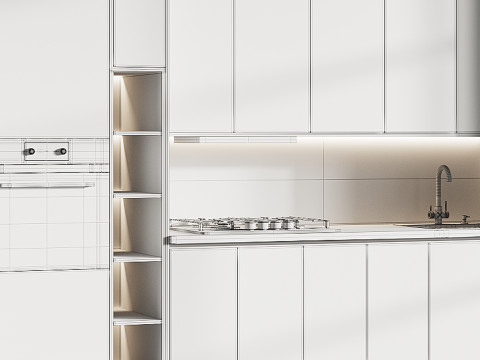 Modern kitchen 07 Modelo 3D