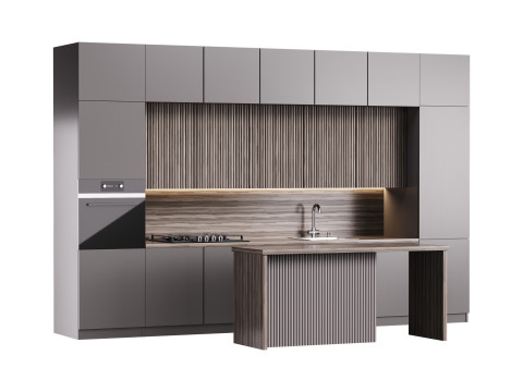 Modern kitchen 11 Model 3D