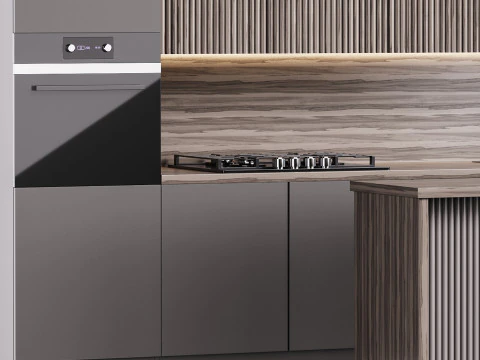 Dapur masa kini 11 Model 3D