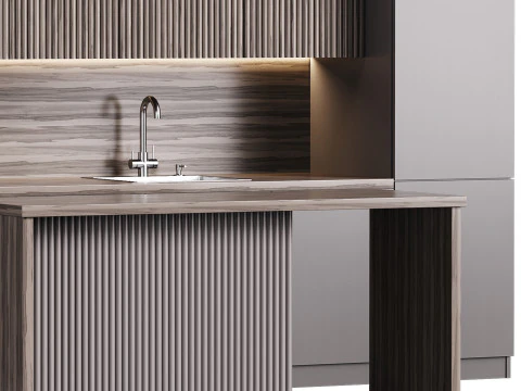 Dapur masa kini 11 Model 3D