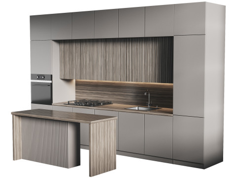Modern kitchen 11 Modèle 3D