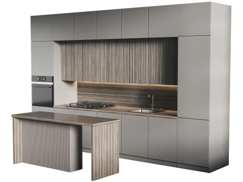 Dapur masa kini 11 Model 3D