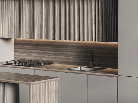 Dapur masa kini 11 Model 3D