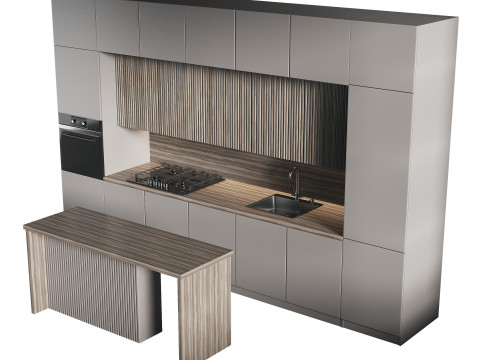 Modern kitchen 11 Modèle 3D