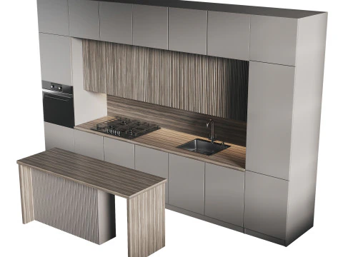 Dapur masa kini 11 Model 3D