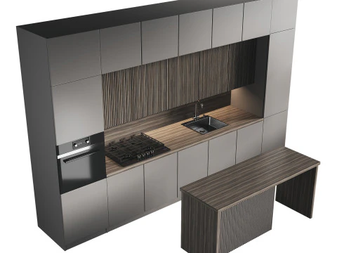 Dapur masa kini 11 Model 3D