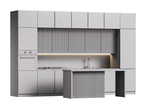 Modern kitchen 11 Modèle 3D