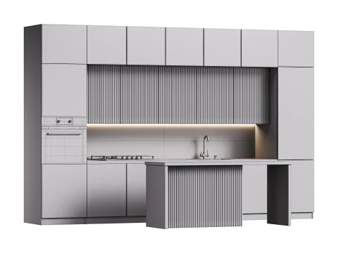 Dapur masa kini 11 Model 3D