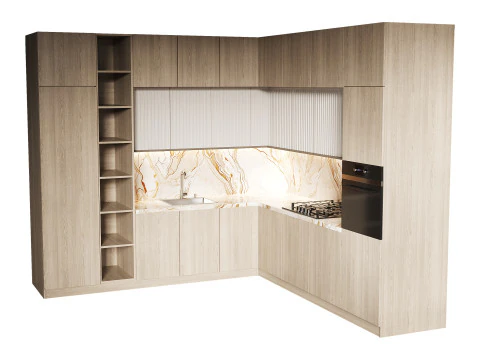 Dapur masa kini 12 Model 3D