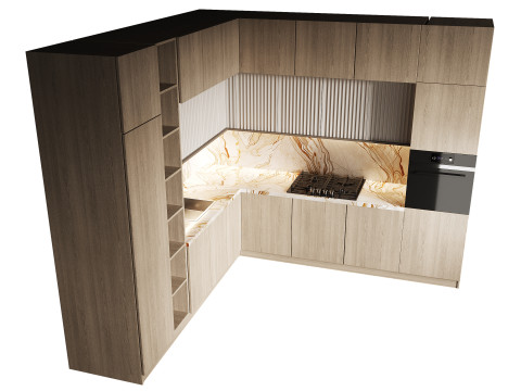 Modern kitchen 12 3D Model