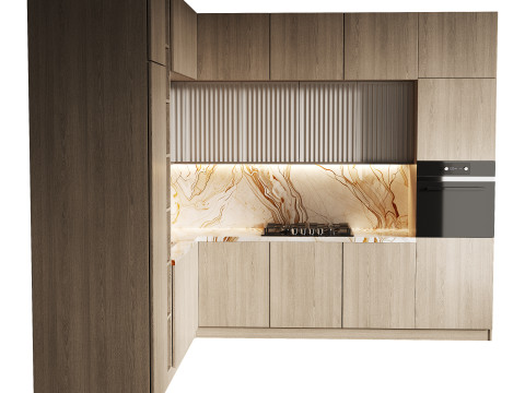 Modern kitchen 12 3D Model