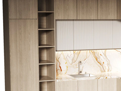 Dapur masa kini 12 Model 3D