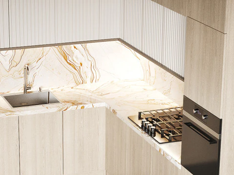 Dapur masa kini 12 Model 3D