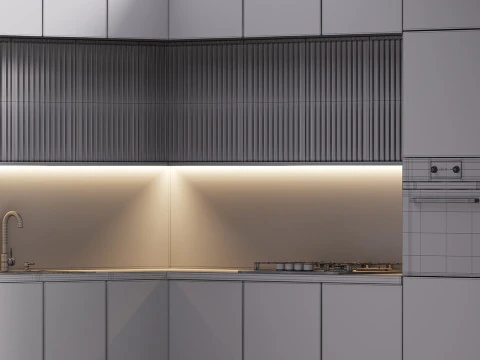 Dapur masa kini 12 Model 3D