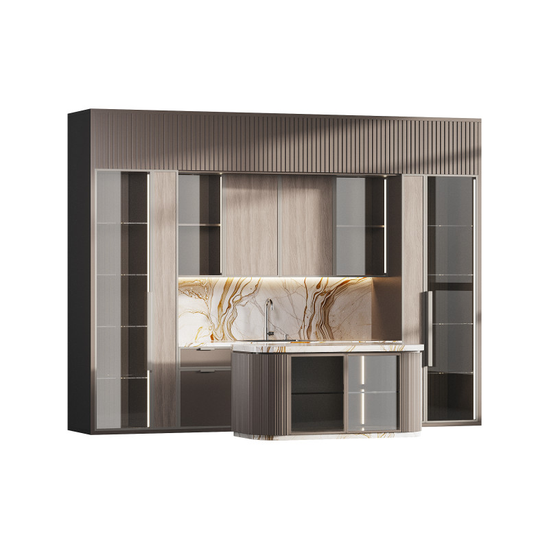 Modern kitchen 13 3D Model .c4d .max .obj .3ds .fbx .stl .blend 