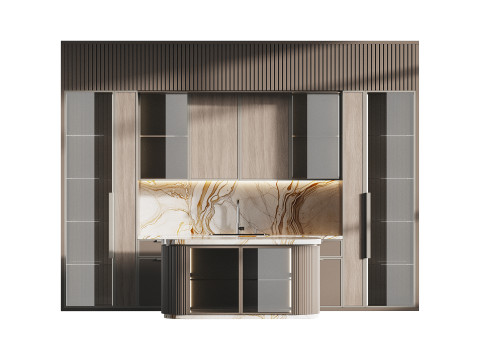 Modern kitchen 13 3D Model
