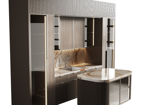 Modern kitchen 13 3D Model