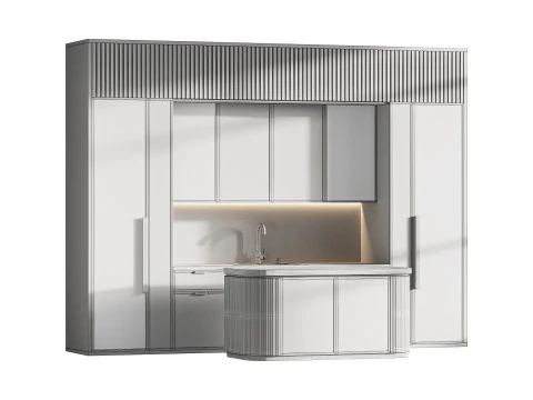 Moderne keuken 13 3D Model