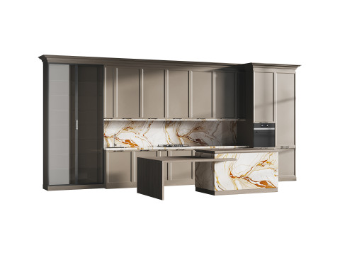 Modern kitchen 15 Model 3D