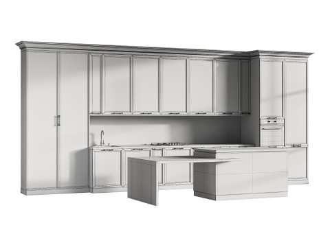 Modern kitchen 15 3D Model