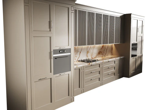 Cucina moderna 16 Modello 3D