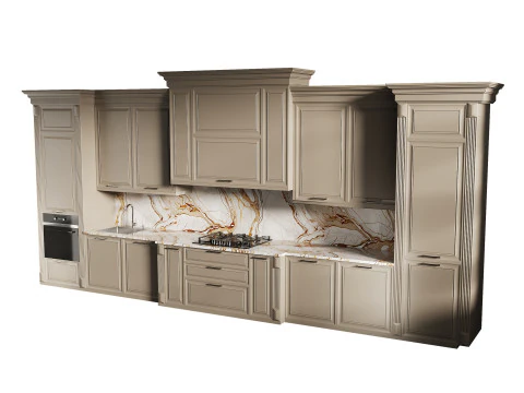 Modern kitchen 17 3D Model