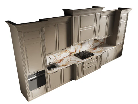 Modern kitchen 17 3D Model