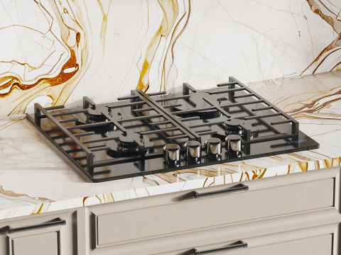 Modern kitchen 17 3D Model