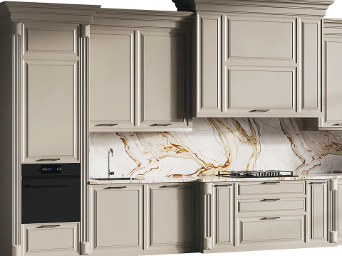 Modern kitchen 17 3D Model