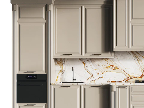 Modern kitchen 17 3D Model