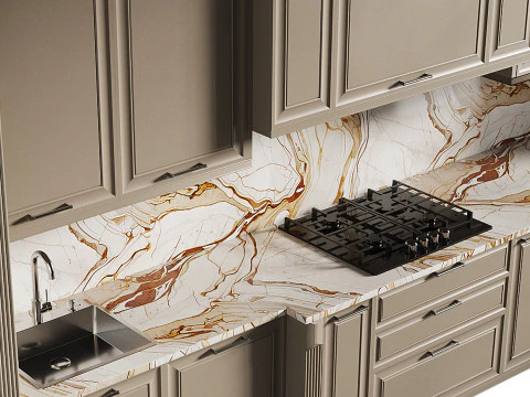 Modern kitchen 17 3D Model