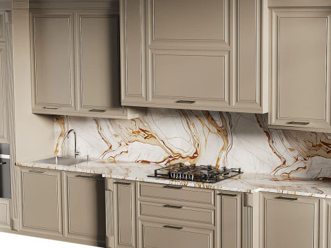 Modern kitchen 17 3D Model