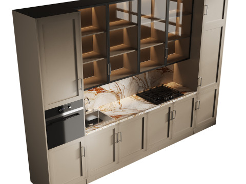 Modern kitchen 18 Modelo 3D