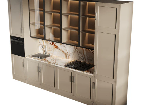 Modern kitchen 18 3D Model